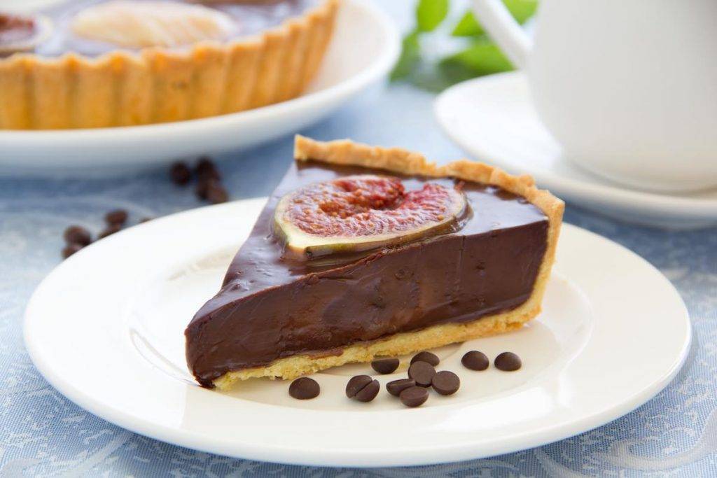 crostata di fichi al cioccolato