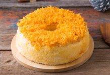 Chiffon cake all'arancia
