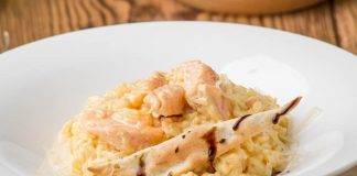 Risotto salmone e curcuma