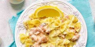 farfalle al salmone e limone