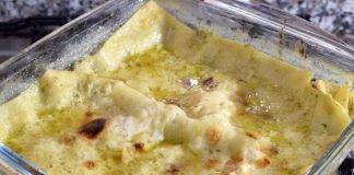 Lasagne al Pesto Leggero con Prosciutto e Mozzarella
