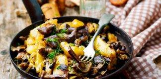 Patate con Funghi e Cipolle