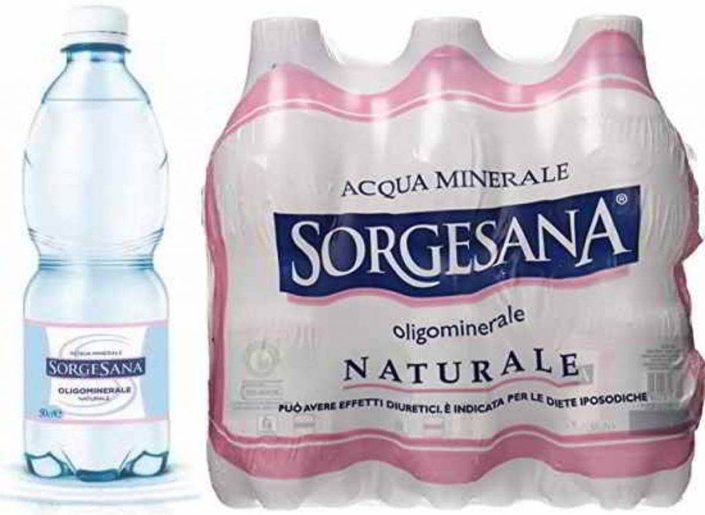 Acqua minerale ritirata