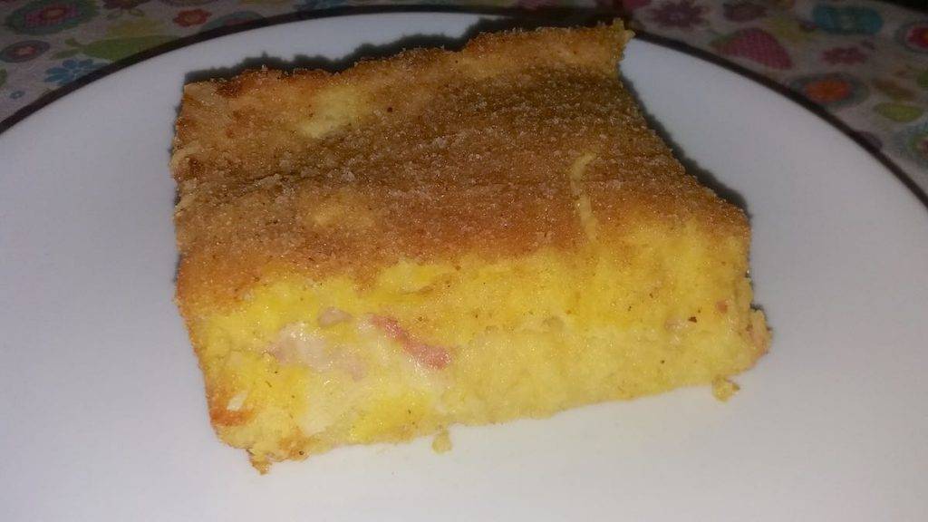 gateau di patate con scamorza affumicata e mortadella