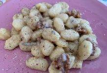 gnocchi al gorgonzola e noci