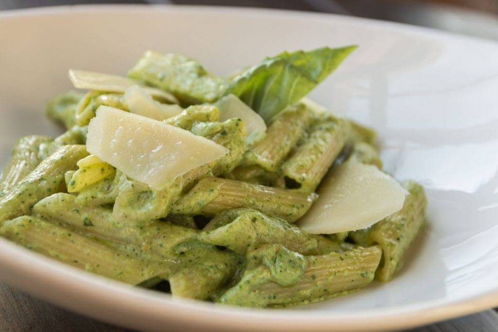 Pasta con crema di Piselli, Grana e Philadelphia