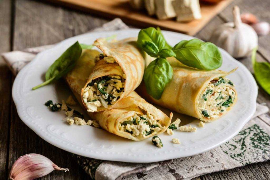 Crespelle con ricotta e biete