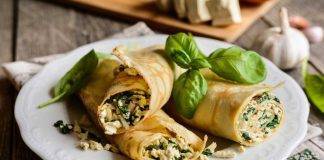 Crespelle con ricotta e biete