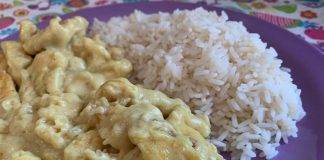 pollo al curry con riso