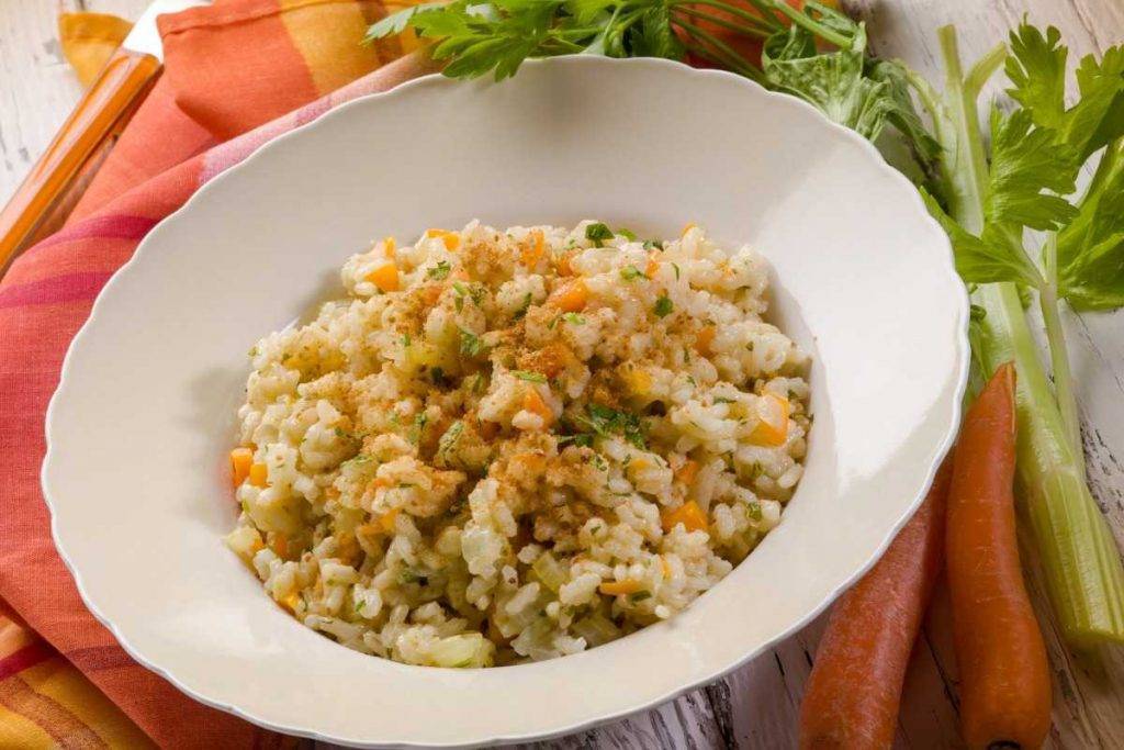 Risotto mimosa con robiola