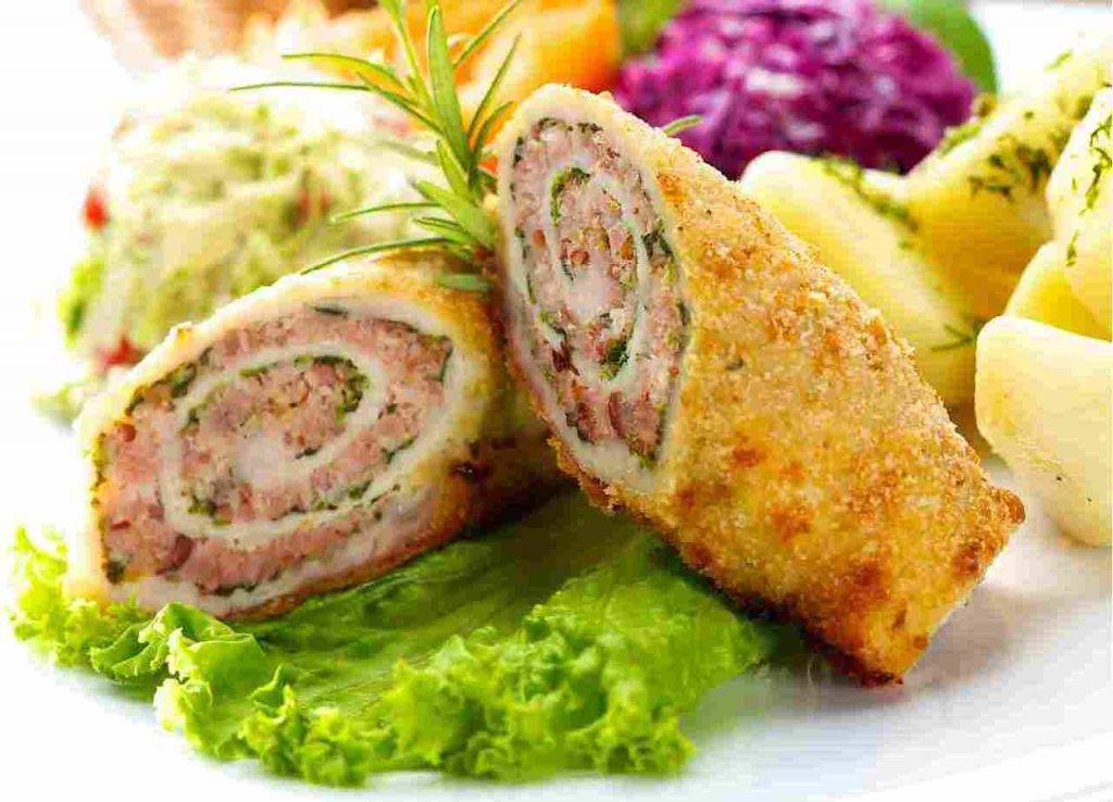 Involtini Di Lonza Con Prosciutto E Formaggio In Padella