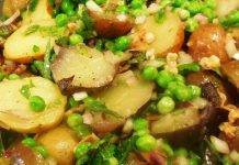 Patate e piselli in padella - ricettasprint