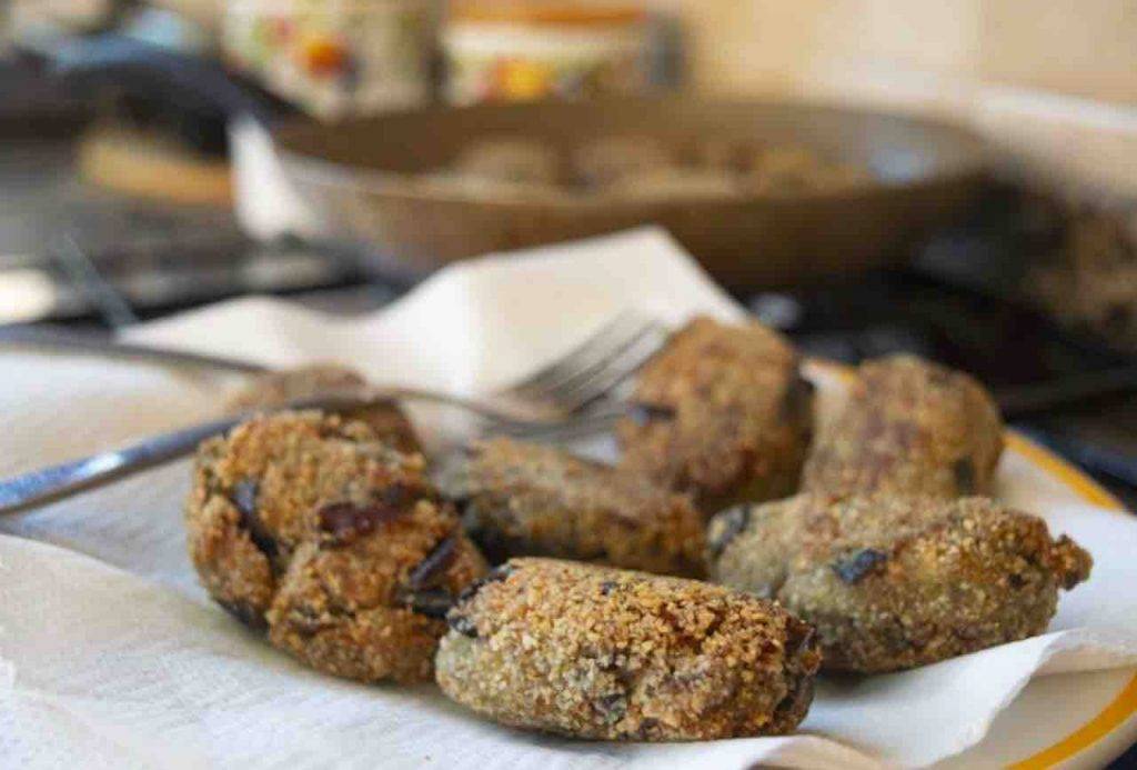 polpette di melanzane con scamorza