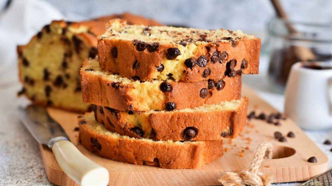 Torta di banane con gocce di cioccolato | genuina bontà