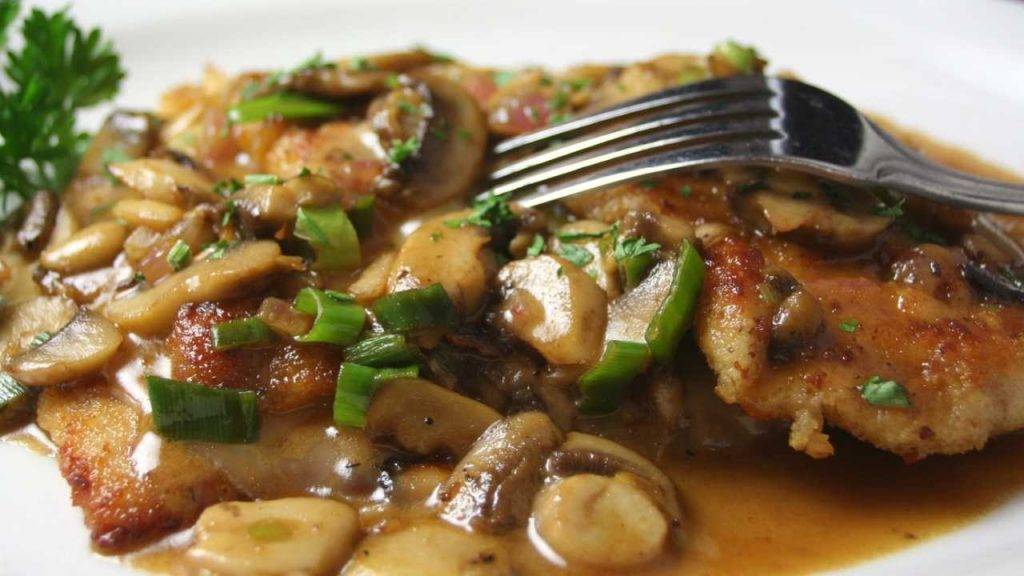 Scaloppine con i funghi