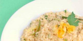 Risotto zucchine e salmone