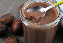 Crema spalmabile di castagne e cioccolato