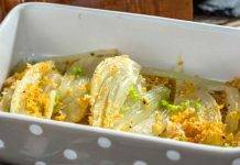 Finocchi alla curcuma gratinati