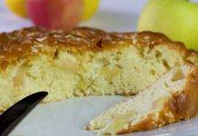 Torta di mandorle e mele light