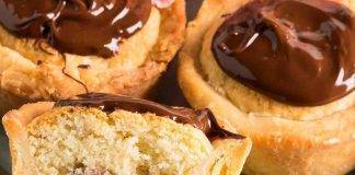 Muffin con cuore di Nutella