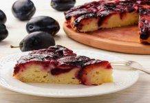 torta rovesciata di prugne
