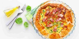 torta salata con prosciutto