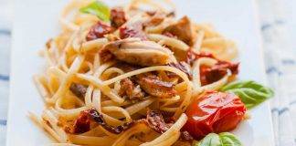 Linguine con sgombro e pomodori secchi - ricettasprint