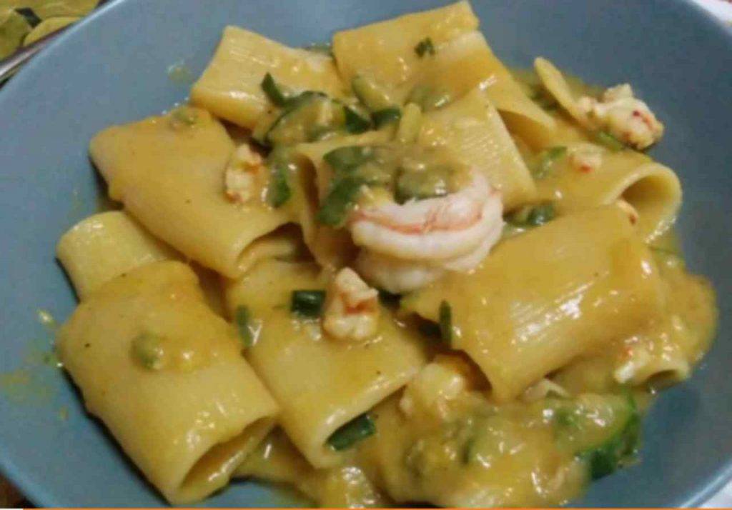 Paccheri Cremosi Zucchine e Gamberetti un primo fantastico ed originale