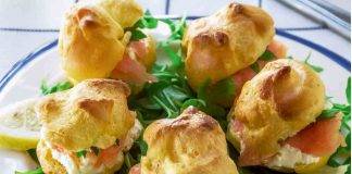 Profiteroles salati al salmone