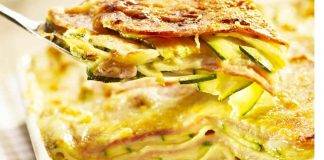 Lasagna con crema di zucchine