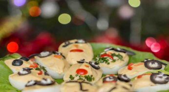 Uova sode antipasto di Natale | ricette facile ed economiche
