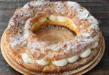 Paris-brest con crema al caramello
