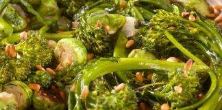 broccoli e cavolini con pinoli - ricettasprint