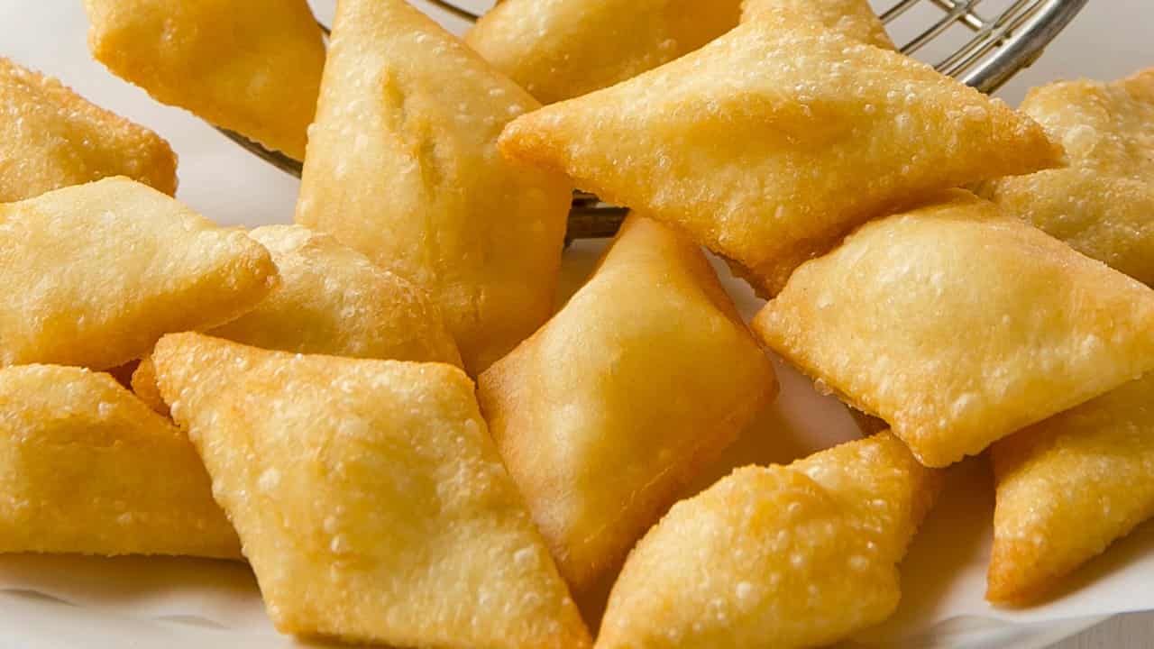 Gnocco fritto senza strutto con aceto