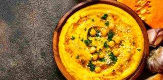 Hummus di zucca con ceci