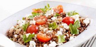 Insalata di bulgur e lenticchie