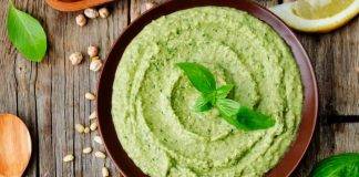 Hummus al pesto di basilico