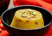 Budino di riso allo zafferano e pistacchi