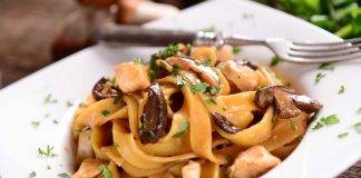 pappardelle ai funghi ed olive nere - ricettasprint