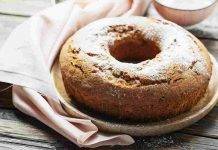 Ciambella morbida al limone, senza latte e burro