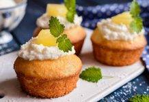 Muffin mimosa all’ananas | una variante facile per la Festa della Donna Muffin mimosa all'ananas
