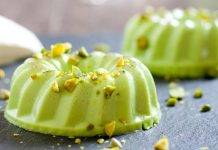 Panna cotta al pistacchio senza zucchero
