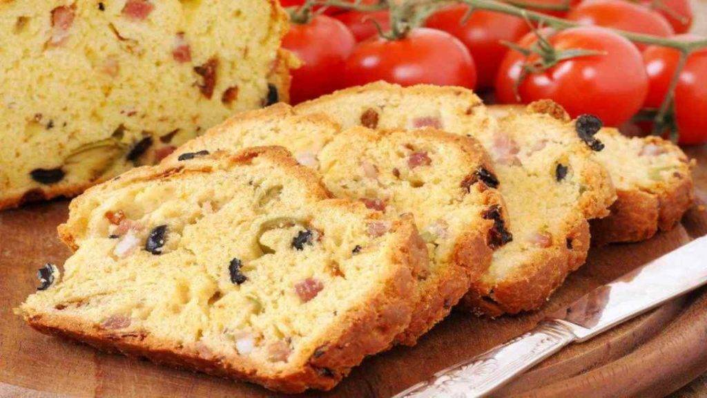 plumcake pomodoro e pancetta