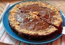 Torta di biscotti secchi al cioccolato senza forno