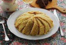 Zuccotto con limoncello e mirtilli