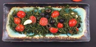 agretti con pomodori secchi e olive - ricettasprint