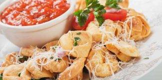 Tortellini fritti con formaggio