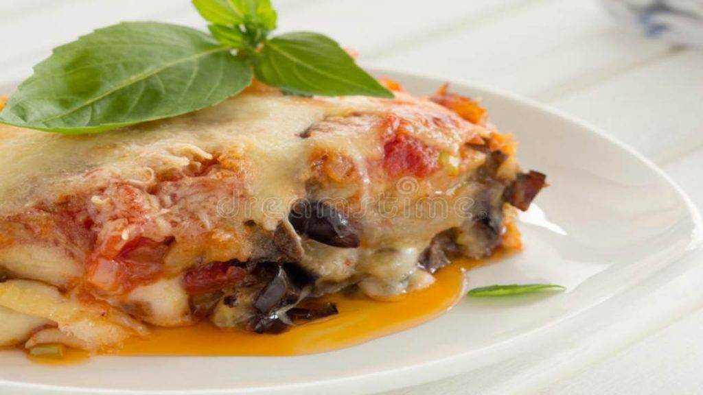 Filetti di platessa con melanzane al forno