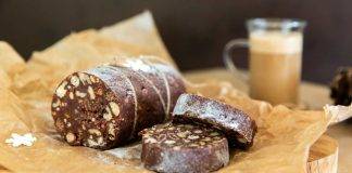 salame di cioccolato agli amaretti - ricettasprint