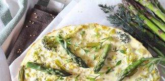 Cheesecake salata con asparagi e robiola FOTO ricettasprint